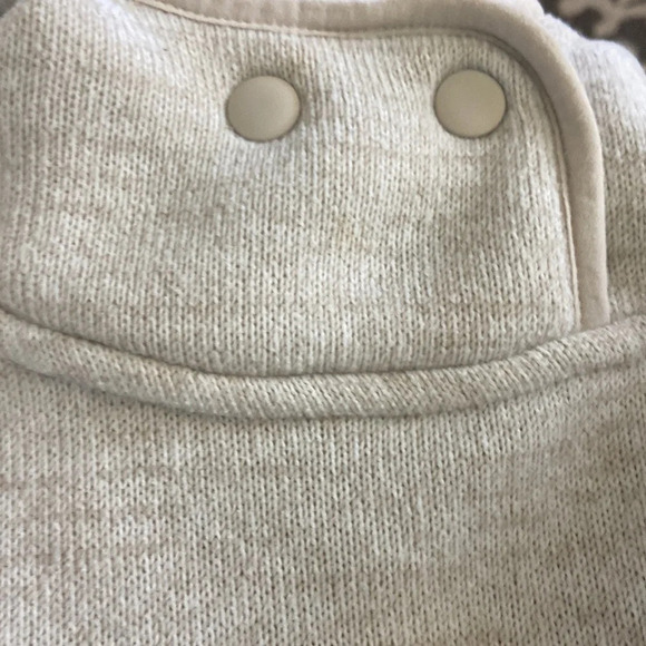 Prana Tri Thermal Threads Tunic Hoodie Size S Heathered Cream - Picture 7 of 8